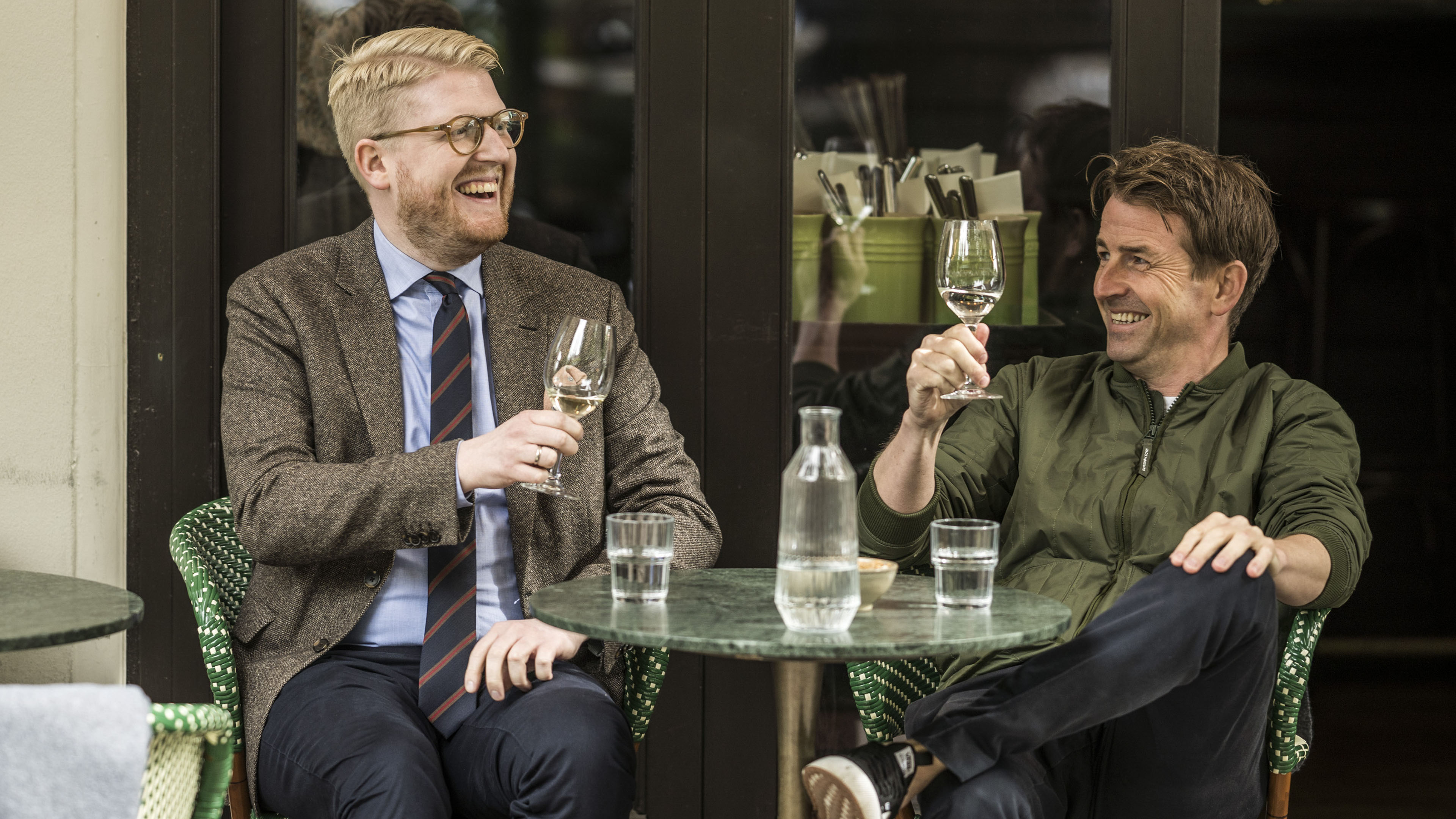 Nikolaj Stokholm og Mads Knarreborg i 'Klovn' 9.