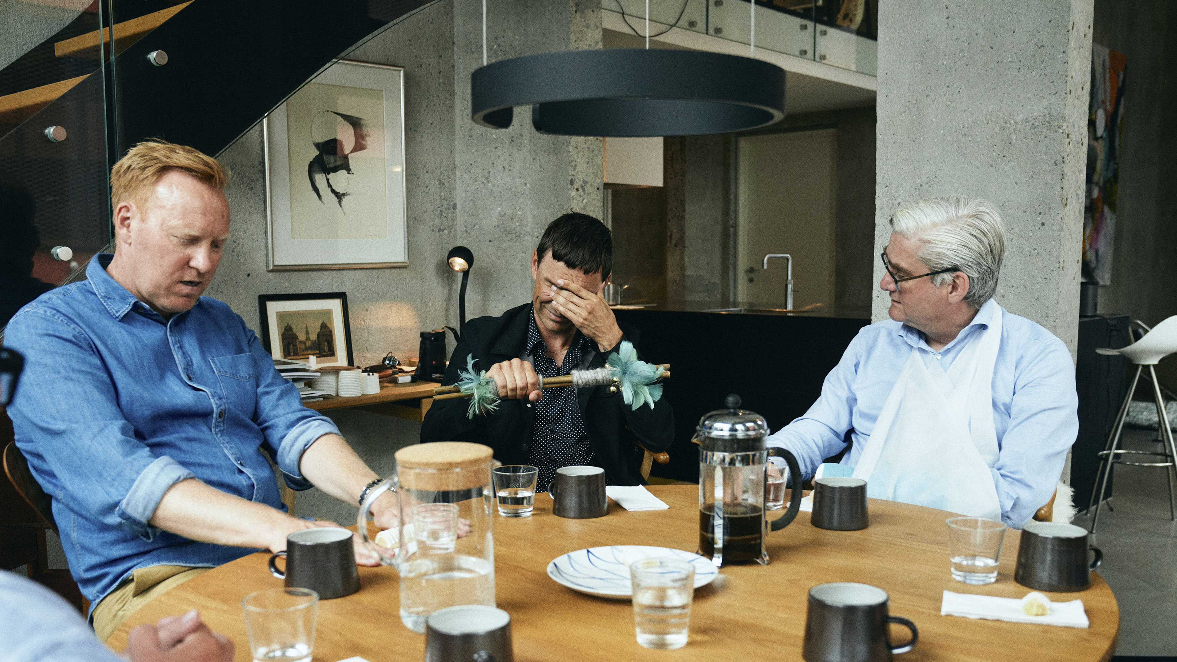 Anders Breinholt, Simon Kvamm og Søren Pind i 'Klovn' 9.