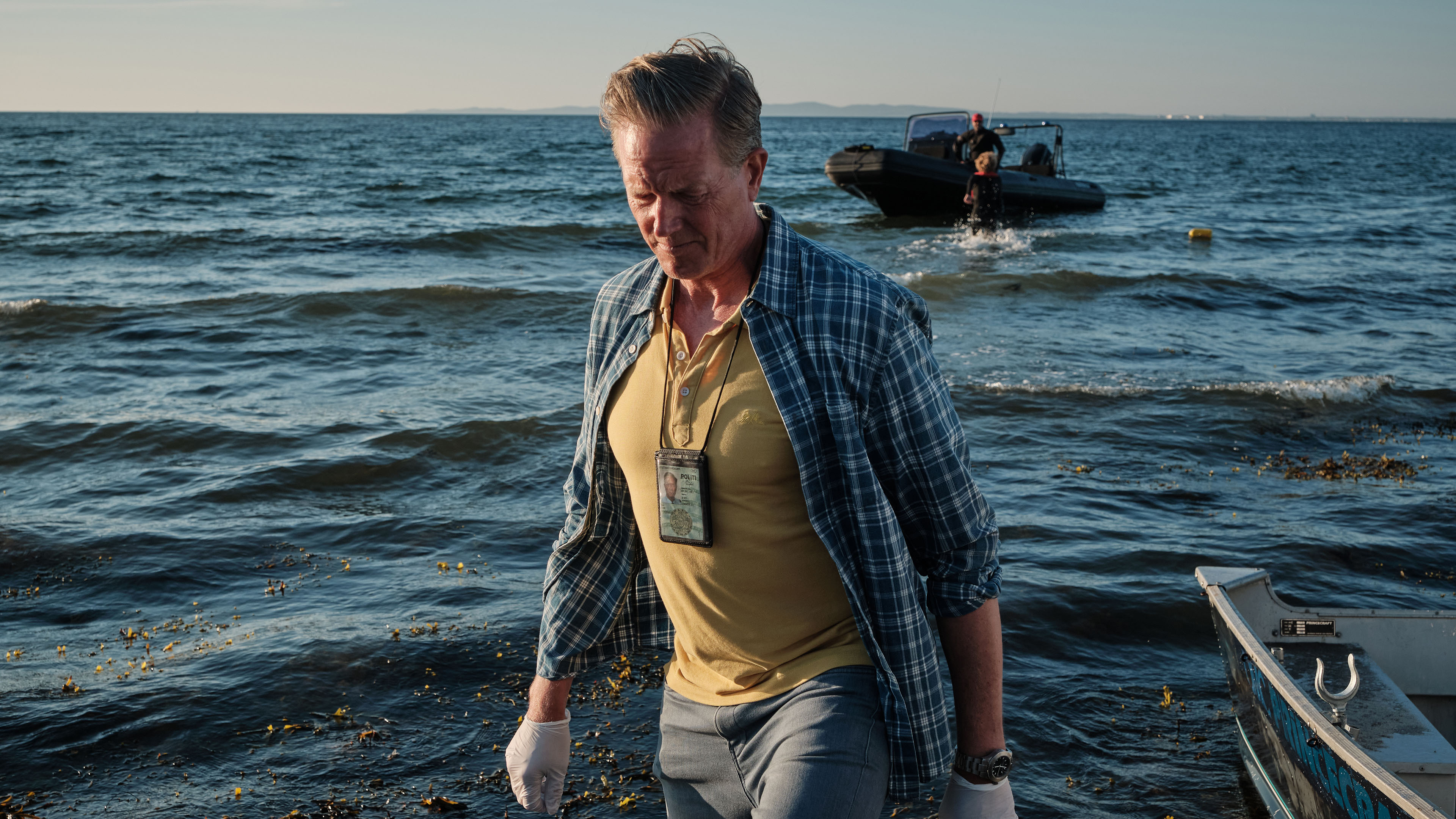 Peter Mygind som Dan Sommerdahl i den danske krimiserie 'Sommerdahl III' fra 2021.