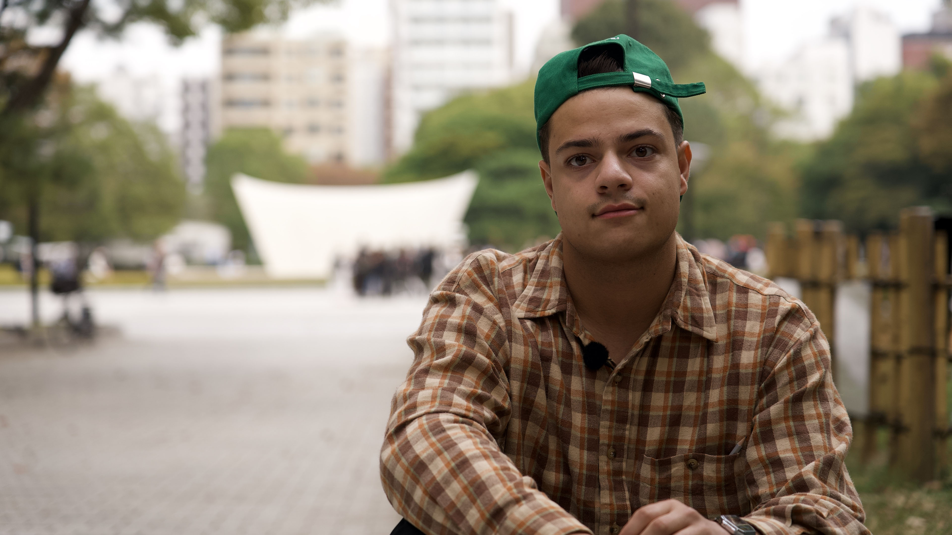 Malik fra Blåt hold i Hiroshima, Japan.