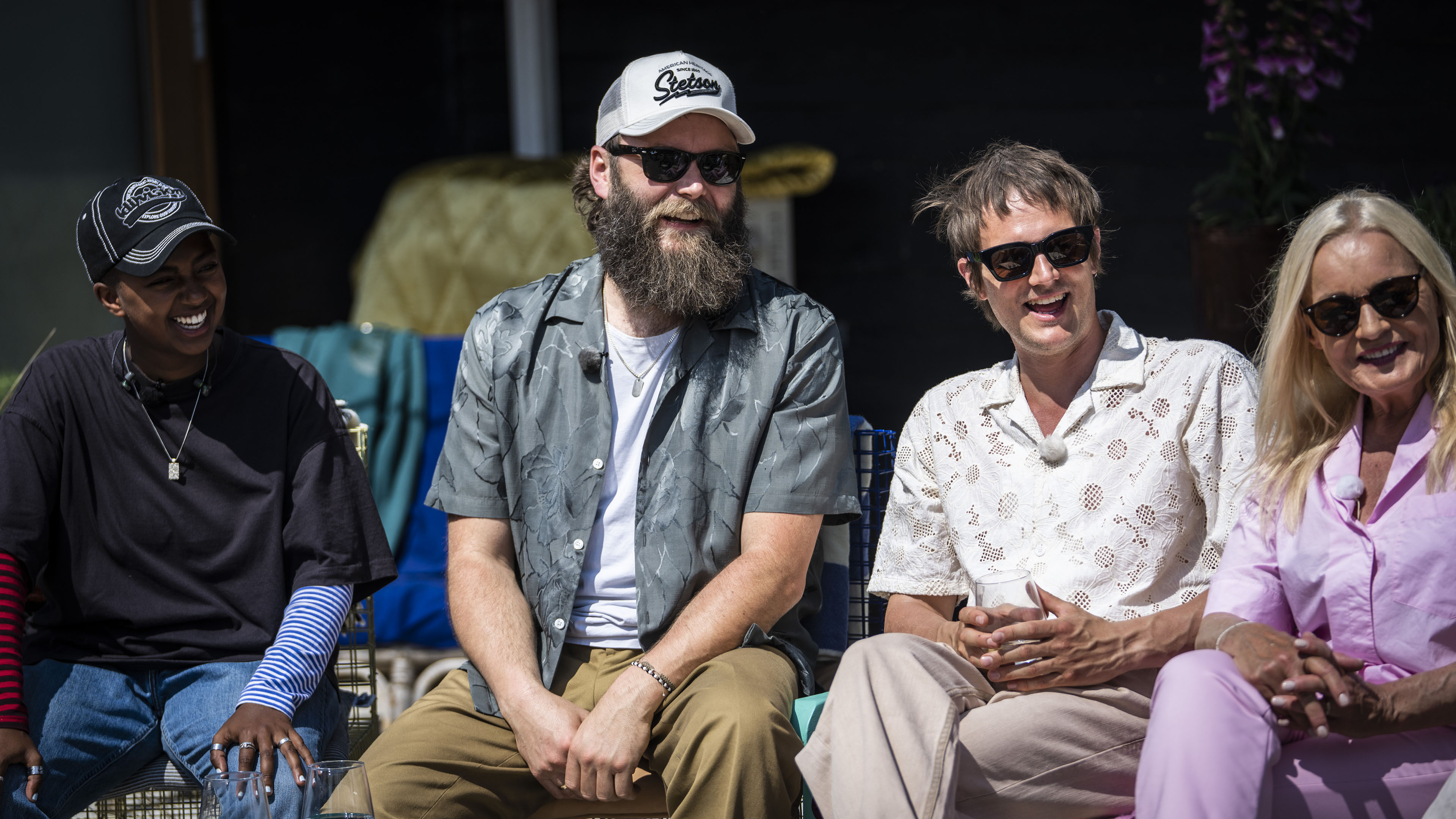 Mekdes, Thomas Alstrup, Simon Alstrup og Anne Linnet i 'Toppen af poppen'.